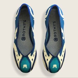 Rothy’s Retired The Flat In Moroccan Blue Round Toe Size 7.5